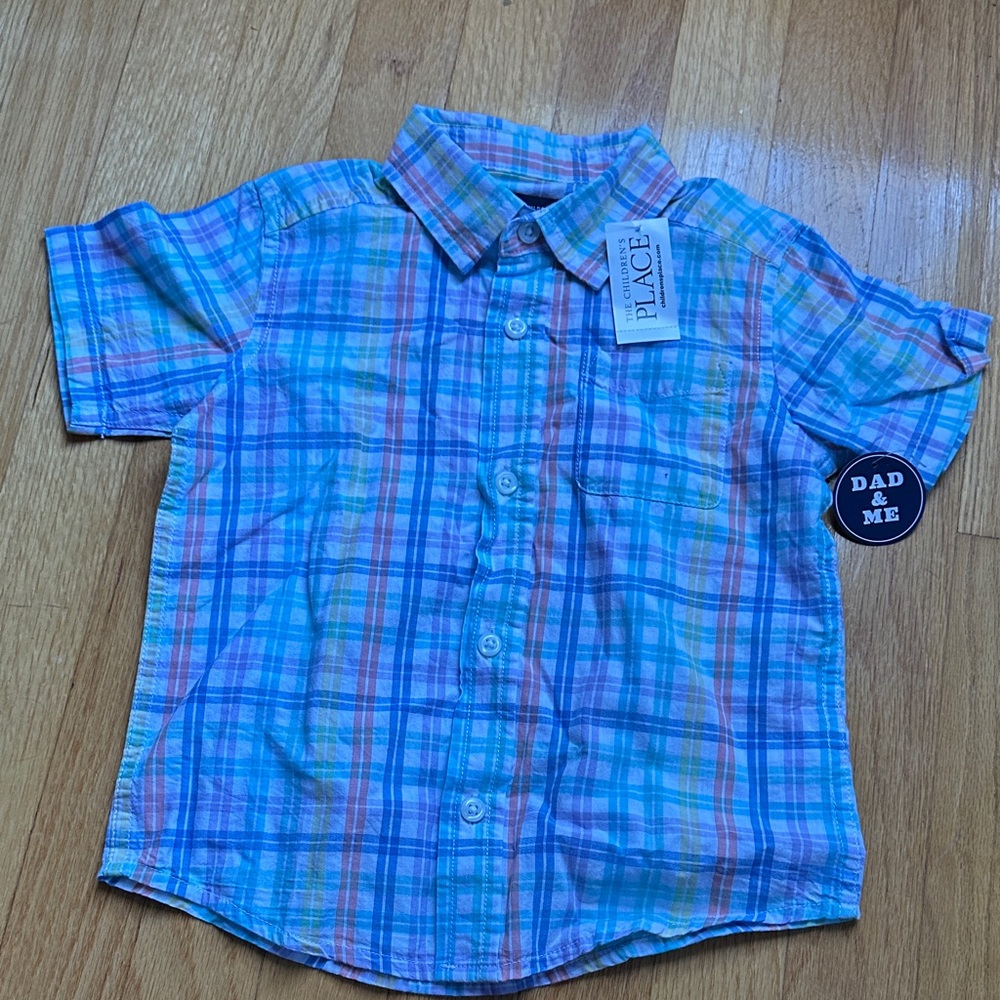 The Children's Place Vibrant Plaid Button-Down Shirt
